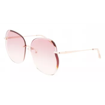 Longchamp occhiali da sole donna LO160S716 farfalla havana con lenti grigie sfumate (65/17/140 mm)