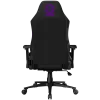 LORGAR CHA41 Sedia da gaming ergonomica Advanced, tessuto Premium Anti-Stain, nero/lilla