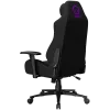 LORGAR CHA41 Sedia da gaming ergonomica Advanced, tessuto Premium Anti-Stain, nero/lilla