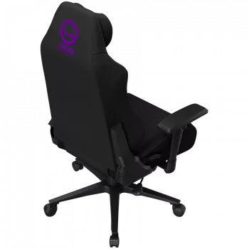 LORGAR CHA41 Sedia da gaming ergonomica Advanced, tessuto Premium Anti-Stain, nero/lilla
