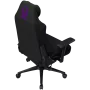 LORGAR CHA41 Sedia da gaming ergonomica Advanced, tessuto Premium Anti-Stain, nero/lilla