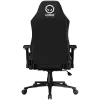 LORGAR CHA41 Sedia da gaming ergonomica Advanced, tessuto premium anti-macchia, nero/bianco