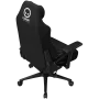 LORGAR CHA41 Sedia da gaming ergonomica Advanced, tessuto premium anti-macchia, nero/bianco