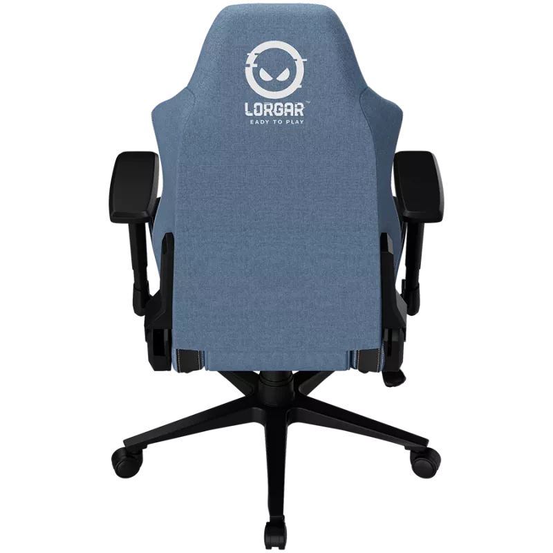 LORGAR CHA41 Sedia da gaming ergonomica Advanced, tessuto Premium Anti-Stain, blu
