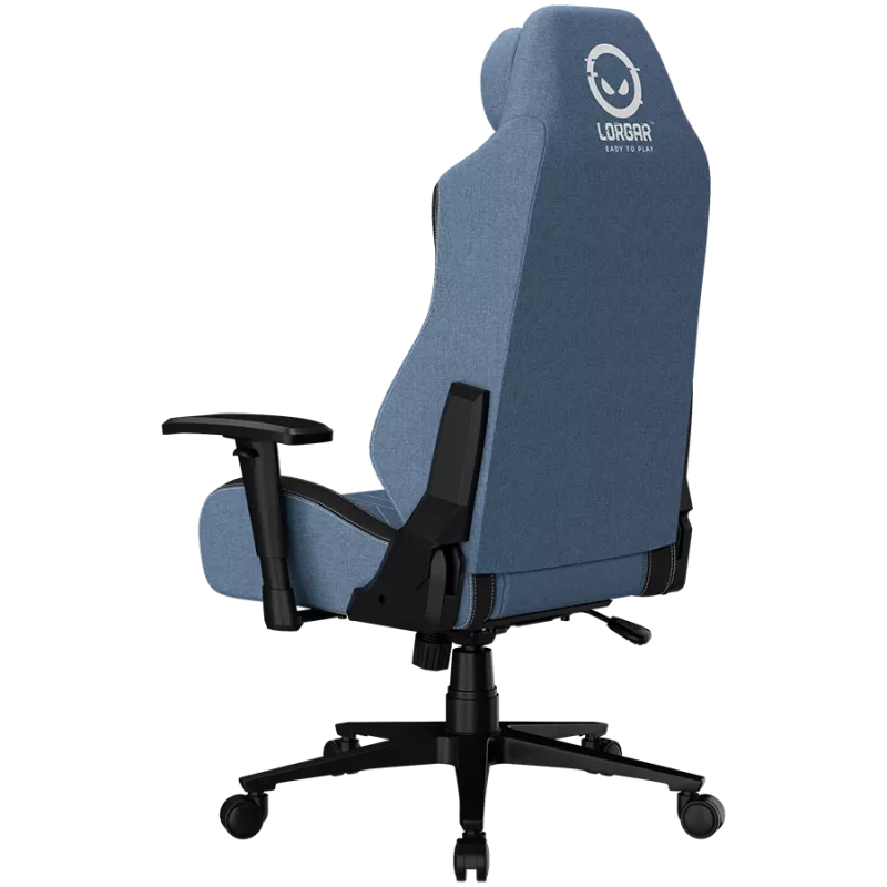 LORGAR CHA41 Sedia da gaming ergonomica Advanced, tessuto Premium Anti-Stain, blu