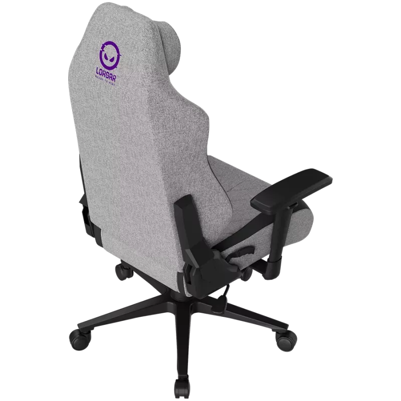 LORGAR CHA41 Sedia da gaming ergonomica Advanced, tessuto Premium Anti-Stain, grigio
