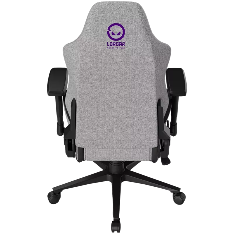 LORGAR CHA41 Sedia da gaming ergonomica Advanced, tessuto Premium Anti-Stain, grigio