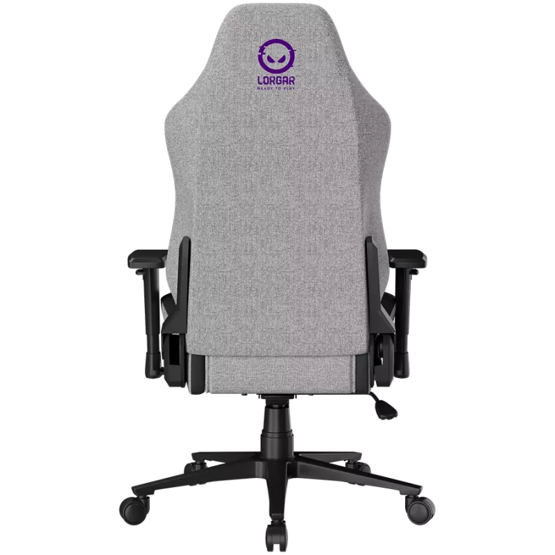 LORGAR CHA41 Sedia da gaming ergonomica Advanced, tessuto Premium Anti-Stain, grigio
