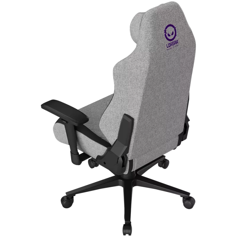LORGAR CHA41 Sedia da gaming ergonomica Advanced, tessuto Premium Anti-Stain, grigio