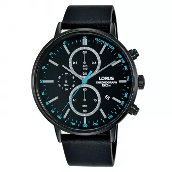 Orologio da polso da uomo Lorus al quarzo RM363FX9 - quadrante blu, bracciale in acciaio, 43 mm