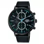 Lorus orologio da uomo analogico al quarzo RM363FX9 - quadrante blu, bracciale in acciaio inossidabile, 43mm