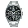 Lorus Orologio uomo cronografo al quarzo RT303KX9 - 43mm acciaio inox, quadrante nero