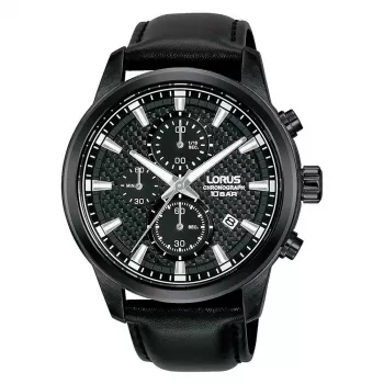 Lorus RM333HX9 Orologio uomo al quarzo analogico 43mm acciaio inox quadrante nero