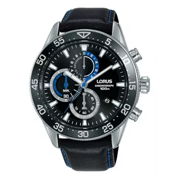 Lorus RM343FX9 orologio da uomo analogico al quarzo 45mm acciaio inox quadrante blu