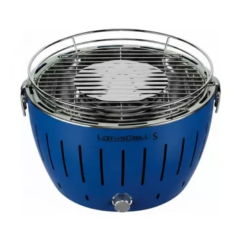 LotusGrill G280 U blu grill portatile a carbone con tecnologia senza fumo