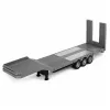 Rimorchio a pianale ribassato per Scania 770S Huina grigio 1:18
