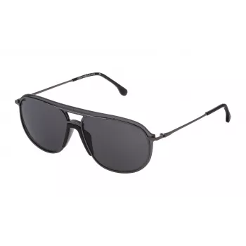 LOZZA MAN SL2338M Occhiali da sole 990568 lenti grigie montatura nera rettangolare 99 mm