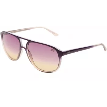 LOZZA SL1872 Occhiali da sole unisex - Montatura nera, lenti grigie - 58/15/140 mm