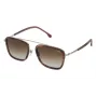 LOZZA SL2291M-579Y Uomo Occhiali da Sole Rettangolari in Acetato Havana 54mm