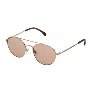 LOZZA SL2313M530349 Occhiali da sole uomo quadrati Havana montatura in acetato lenti in policarbonato marroni 53mm