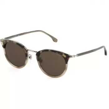 LOZZA SL2393-4902BW Occhiali da sole unisex rettangolari Havana/marrone 49mm