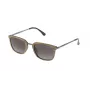 LOZZA SL4028M520ANB Occhiali da sole unisex rettangolari - montatura in acetato nero, lenti in policarbonato grigie, protezione UV400