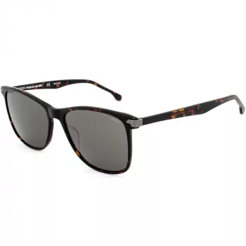 LOZZA SL4162M-0786 Occhiali da sole uomo - montatura in acetato Havana, lenti in policarbonato marroni, protezione UV400, 58/18/140 mm