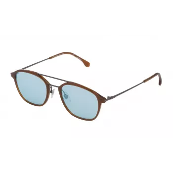 LOZZA SL4182M50T65X Occhiali da sole unisex - montatura rettangolare in acetato - protezione UV400 - 50/20/145 mm