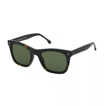 LOZZA SL4359-5404BL Occhiali da sole da uomo, montatura in acetato havana, lenti sfumate blu, 54 mm
