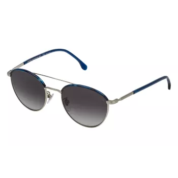 LOZZA Occhiali da Sole Unisex SL2290M-0581 Havana Marrone Quadrati Acetato UV400
