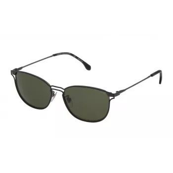 LOZZA Occhiali da sole unisex SL2303M5508Y8 - montatura in acetato havana, lenti in policarbonato marroni, protezione UV400, 55/15/140 mm
