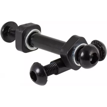Lucky Scooter Crew set assi e distanziali - asse 8mm, filettatura M8, nero/argento