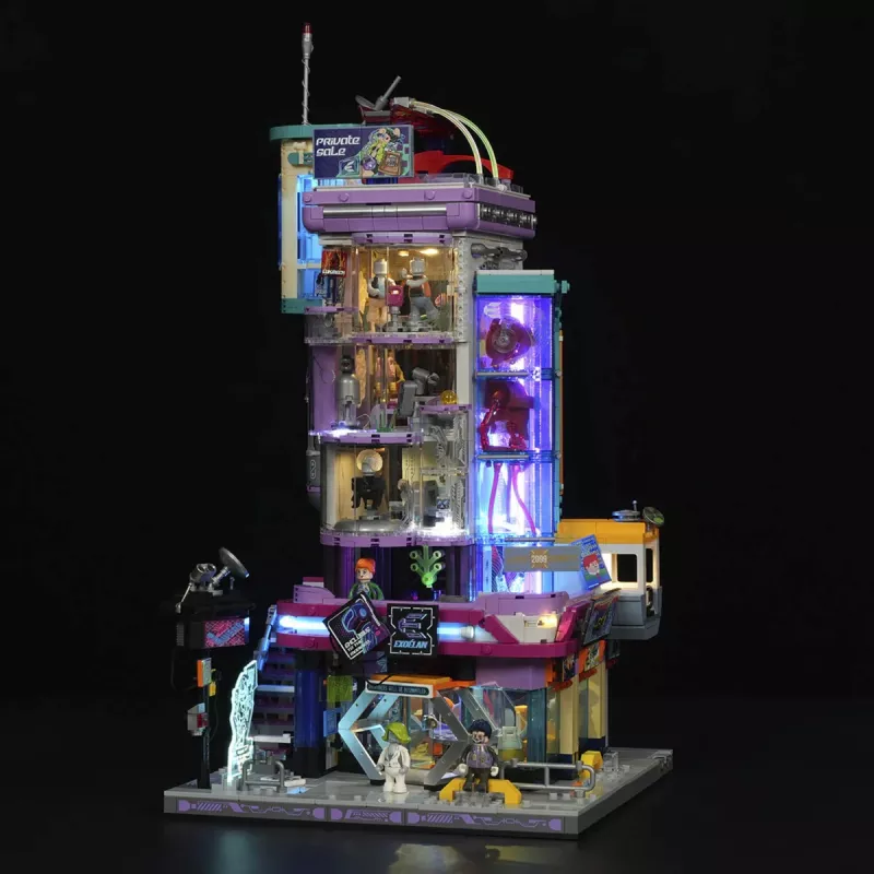 Lumibricks Cyberpunk Neoncity Cyber Couture Galleria set di illuminazione LED