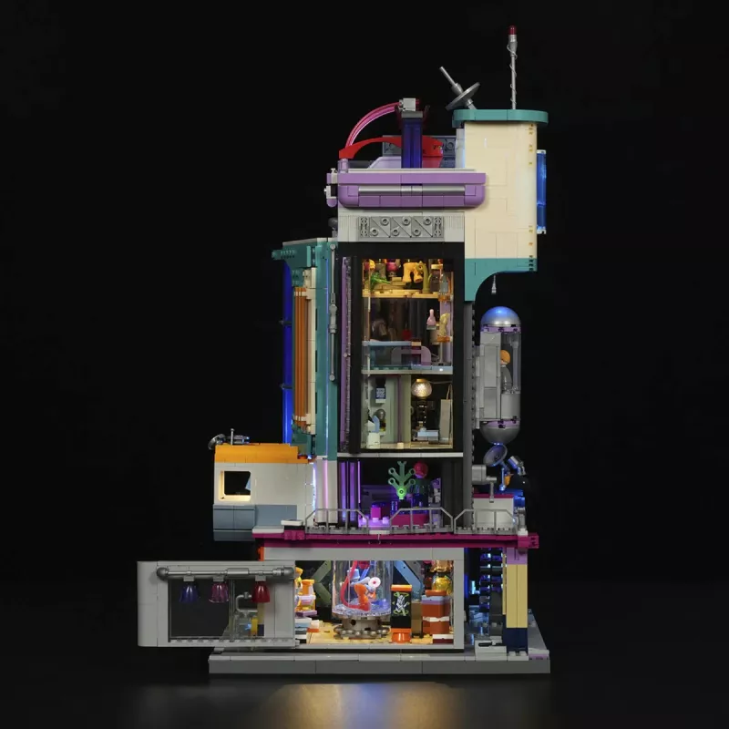 Lumibricks Cyberpunk Neoncity Cyber Couture Galleria set di illuminazione LED