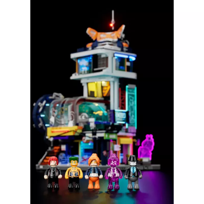 LUMIBRICKS Funwhole Medieval Watchtower Set di costruzioni con illuminazione LED (1368 pezzi)