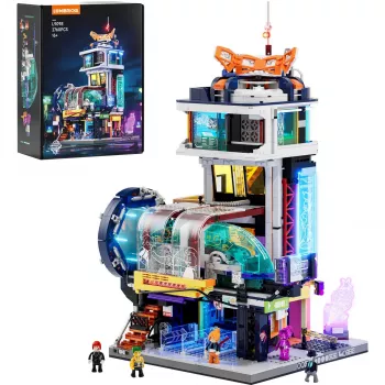 LUMIBRICKS Funwhole Medieval Watchtower Set di costruzioni con illuminazione LED (1368 pezzi)