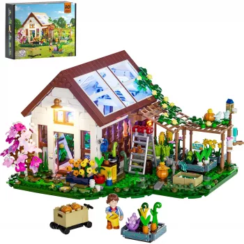 Lumibricks serra indoor con luce LED a spettro completo per la crescita, sistema idroponico, 6 capsule per piante, serbatoio dell'acqua 2,5 l, bianco