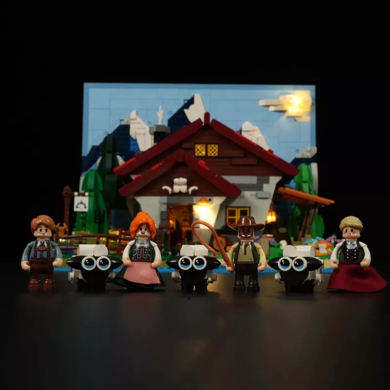 Lumibricks set di illuminazione LED per LEGO Ideas A-Frame Cabin (set 21338) - Schäferhütte