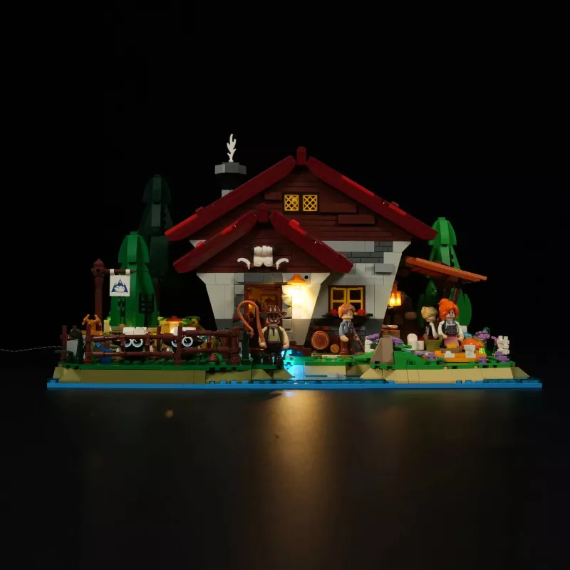 Lumibricks set di illuminazione LED per LEGO Ideas A-Frame Cabin (set 21338) - Schäferhütte