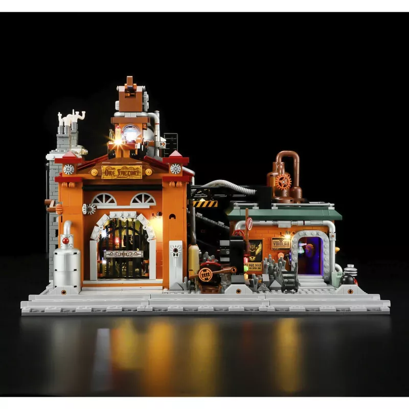 Lumibricks Steampunk Fabbrica di minerale Set di costruzioni LED