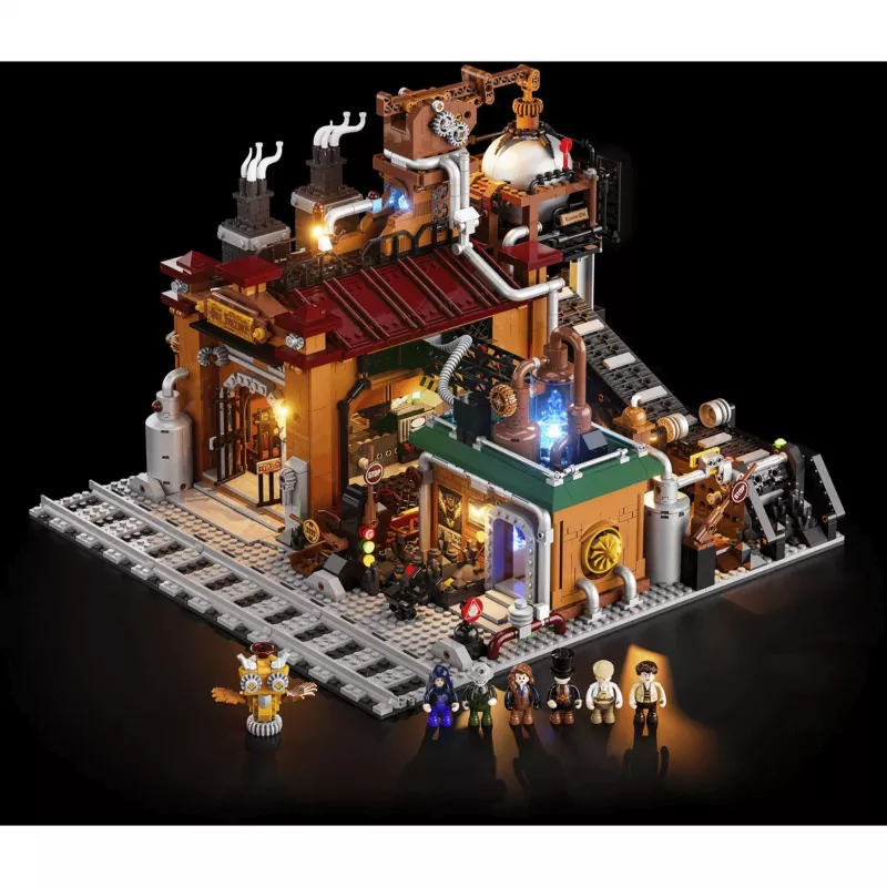 Lumibricks Steampunk Fabbrica di minerale Set di costruzioni LED