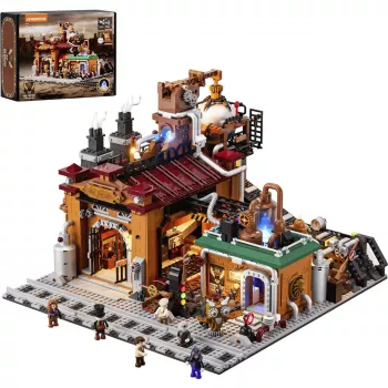 Lumibricks Steampunk Fabbrica di minerale Set di costruzioni LED