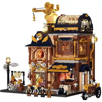 Lumibricks Steampunk Memory Shop kit casa delle bambole in miniatura fai da te