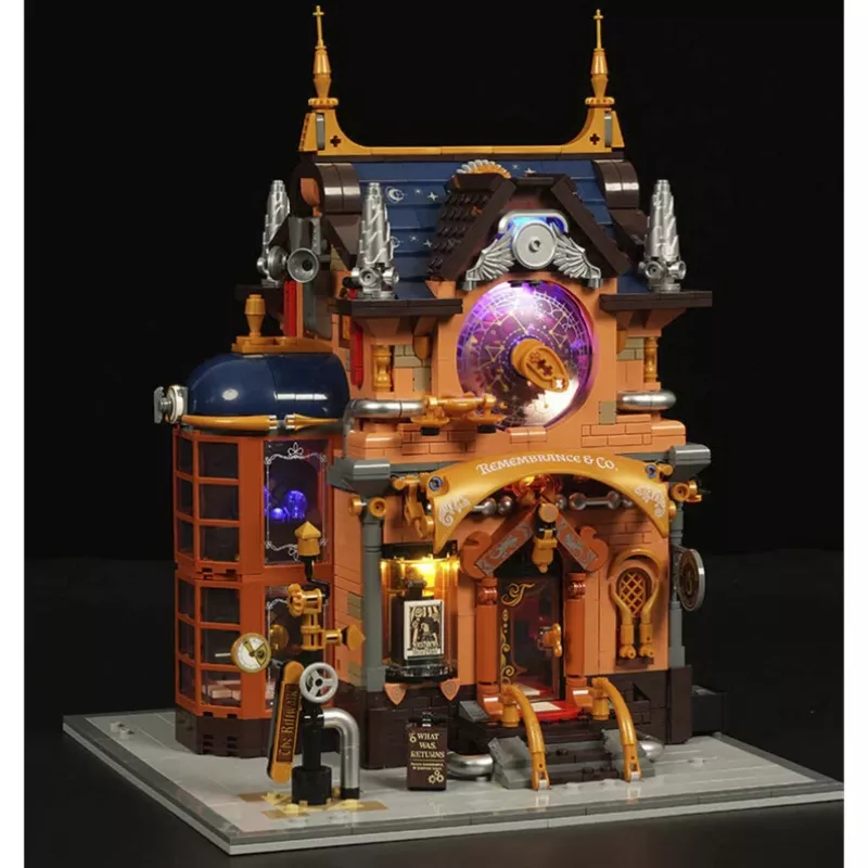 Lumibricks Steampunk Memory Shop kit casa delle bambole in miniatura fai da te