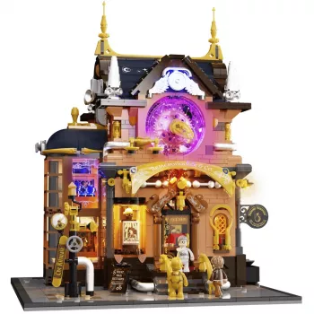 Lumibricks Steampunk Memory Shop kit casa delle bambole in miniatura fai da te