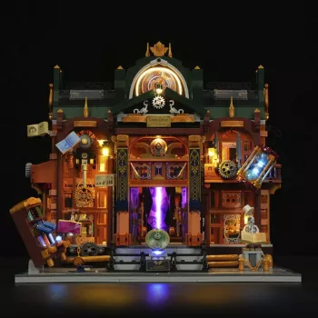 Lumibricks Steampunk Time Rift Library Kit libreria in miniatura fai da te Book Nook