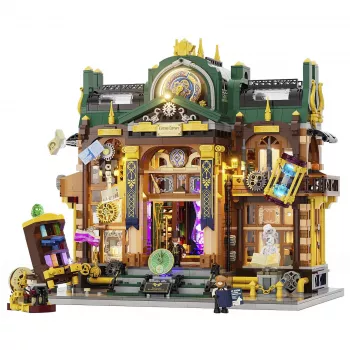 Lumibricks Steampunk Time Rift Library Kit libreria in miniatura fai da te Book Nook