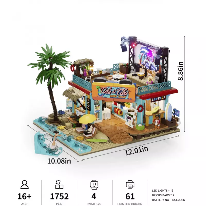 Lumibricks Surfshop set di costruzioni con luce