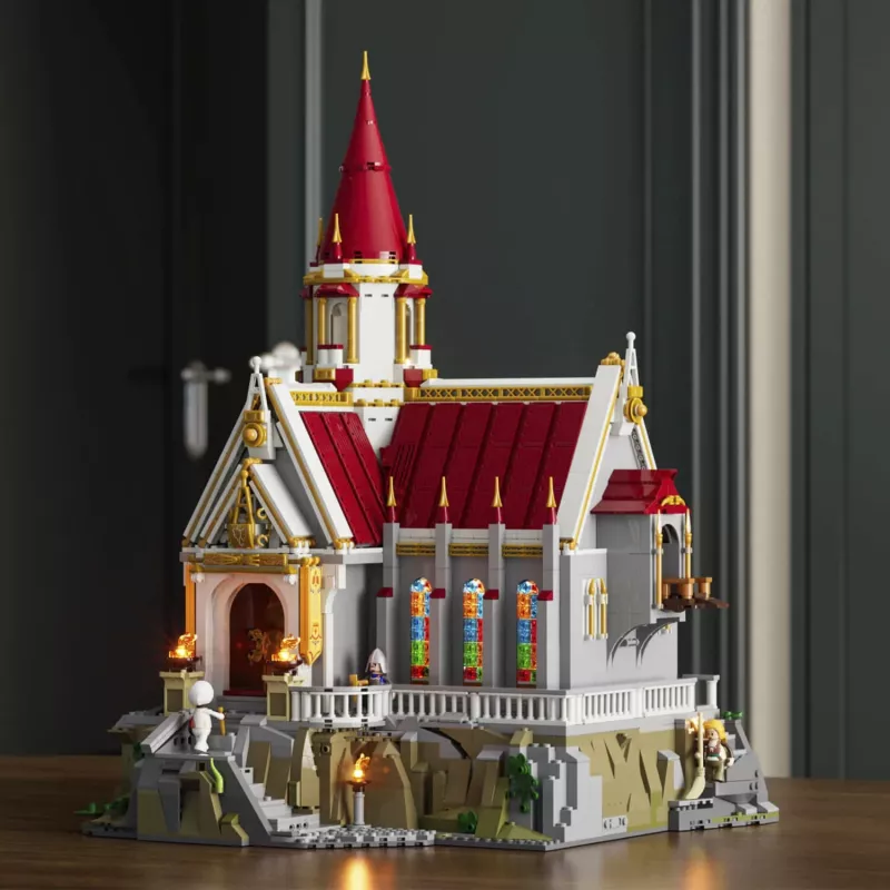 Lumibricks Camera del tesoro del castello reale set di mattoncini con luci LED (985 pezzi)