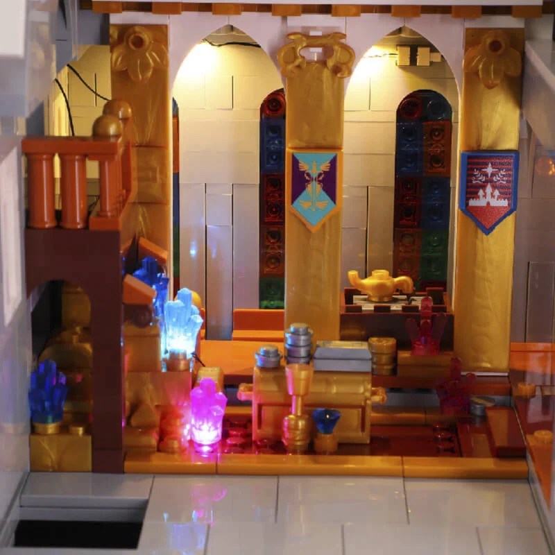 Lumibricks Camera del tesoro del castello reale set di mattoncini con luci LED (985 pezzi)